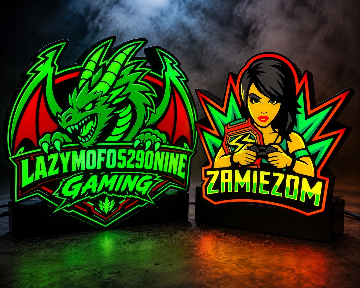 LazyMofo5290Nine Gaming and ZamieZom custom lightboxes