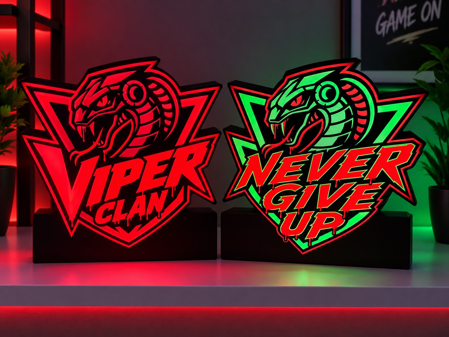 Viper Clan and Never Give Up custom lightboxes
